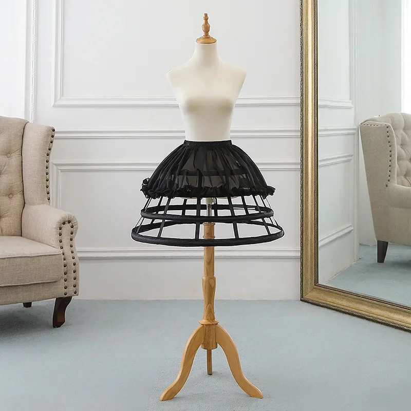 Lolita Crinoline Violence Fish Bone Bustle Lolita Four-Layer Bird Cage Support Adjustable Bell Type A All-Match Tutu