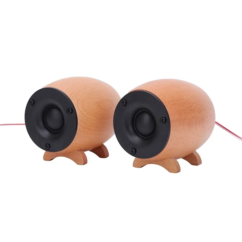Altavoz pequeño de madera maciza, altavoz tweeter de grado de audio, retro, profesional de madera, compensación ultraalta, mini audio pequeño