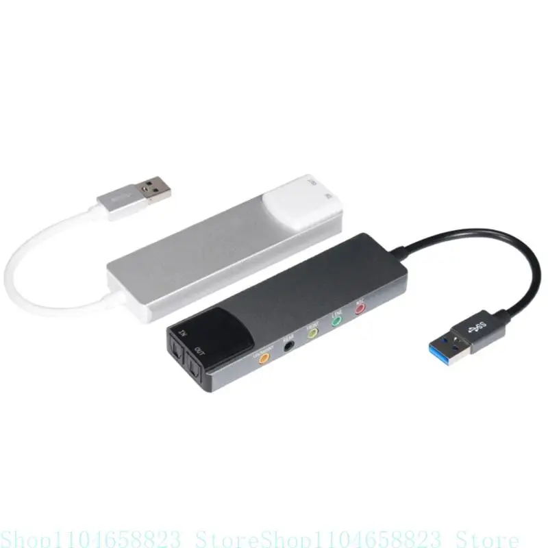 

USB Sound Interfaces External Sound Card with Microphones In, Line In, SPDIF Optical for Professional Quality Sound Editing