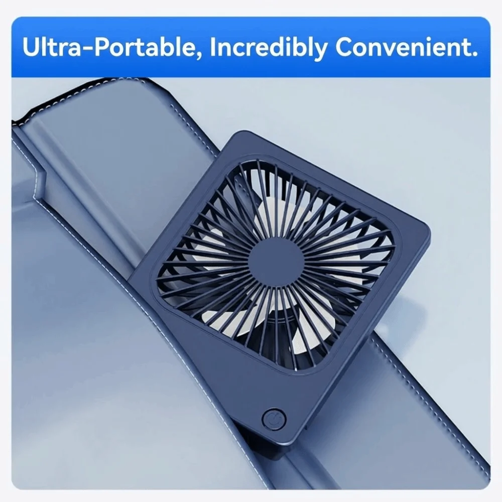 New Ultra Quiet Operation USB Desktop Fan Ultra-Thin Portable Desk Fan Rechargeable Adjustable Speed Table Fan Home Office