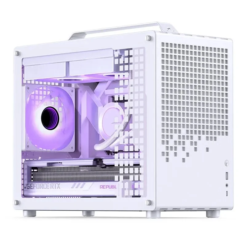 Imagem -02 - Jonsbo-mini Chassi de Mesa Portátil Destacável Caixa Z20 Matx Suporta Placa Gráfica 363 mm 240 Refrigerado a Água Potência Atx