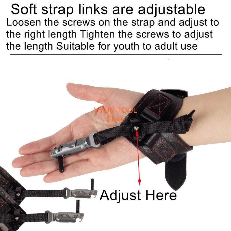 

SP322 Wristband Hook-Type Soft Belt Dispenser Composite Pulley Archery Accessories