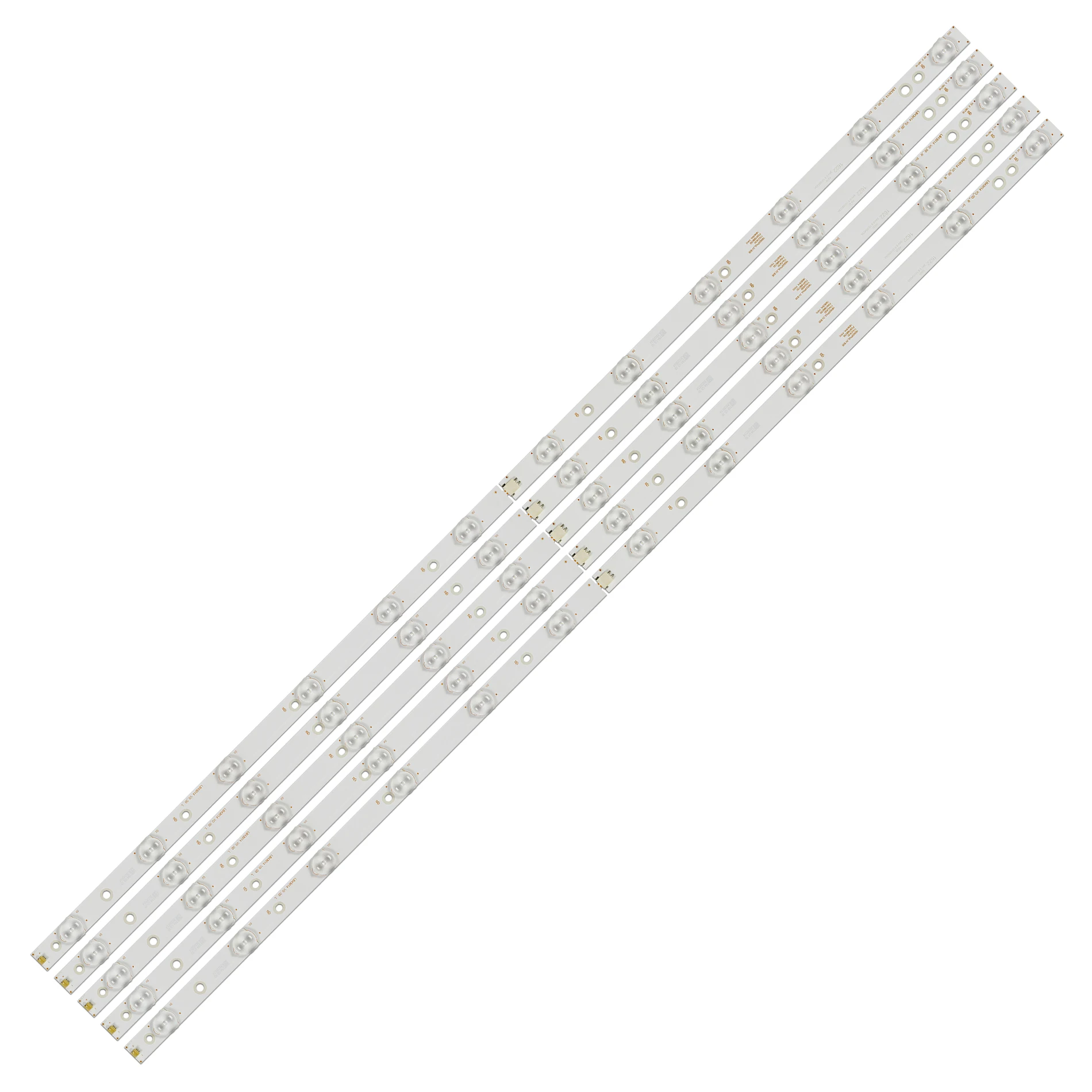 

5pcs LED Strip 12leds LB43014 V0_00 for Philips 43" TV 43PUS6551 TPT430U3 EQLSJA.G 43PUS6501 43PUS6101 43PUS6201 43PUS7202