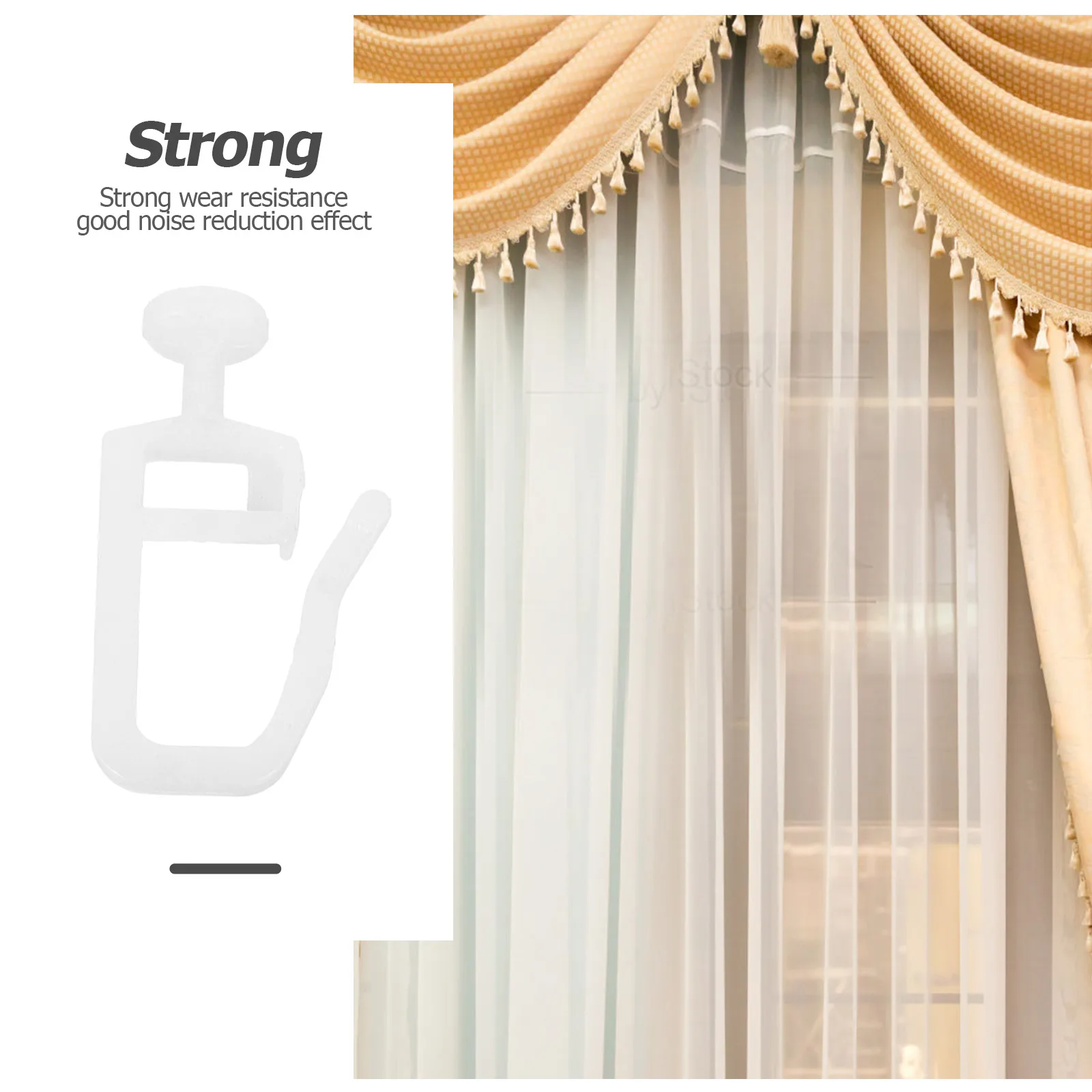 

50pcs Curtain Track Pulley Smooth Sliding Wheel For Large Curves Heavy Duty Wear Resistant Quiet Home Curtain Accessory Track