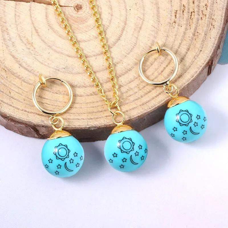 

Anime The Seven S ins Earrings Earrings Cosplay Elizabeth Liones Retractable earrings For Women Men Cosplay Jewelry Gifts