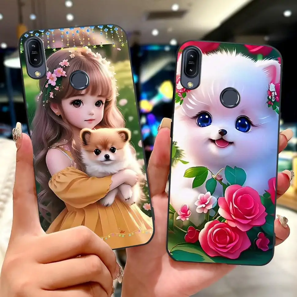 Para Asus Zenfone Max Pro M1 Funda ZB602KL Linda chica cubierta pintada Fundas de teléfono de silicona suave TPU para Zenfone Max ProM1 Funda