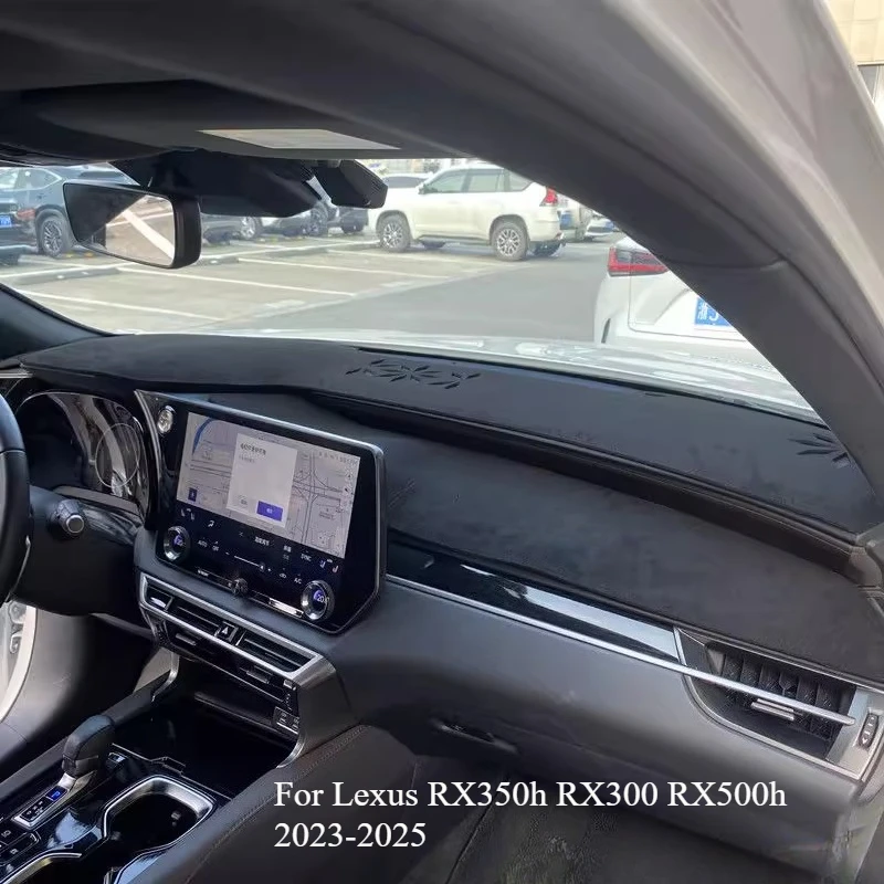 Per Lexus RX350h RX300 RX500h 2023-2025 Cruscotto Parasole Zerbino, Pelle e Pelle Scamosciata Antiriflesso Copertura di Protezione per Cruscotto