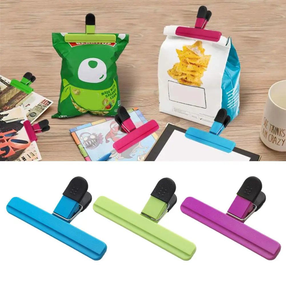 File Binder Fresh Moisture-proof Snack Potato Chip Items Gadget Home Clip Postcard Kitchen Sealing S0U1