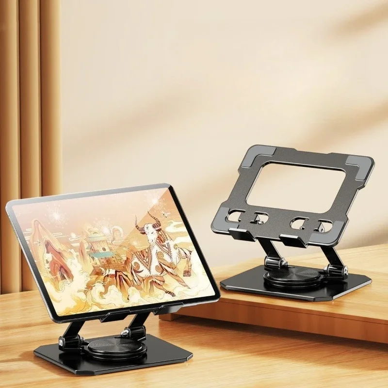 1pcs multi-angle metal tablet bracket-360 rotatable and foldable bracket, laptop tablet, mobile phone, lazy bracket.