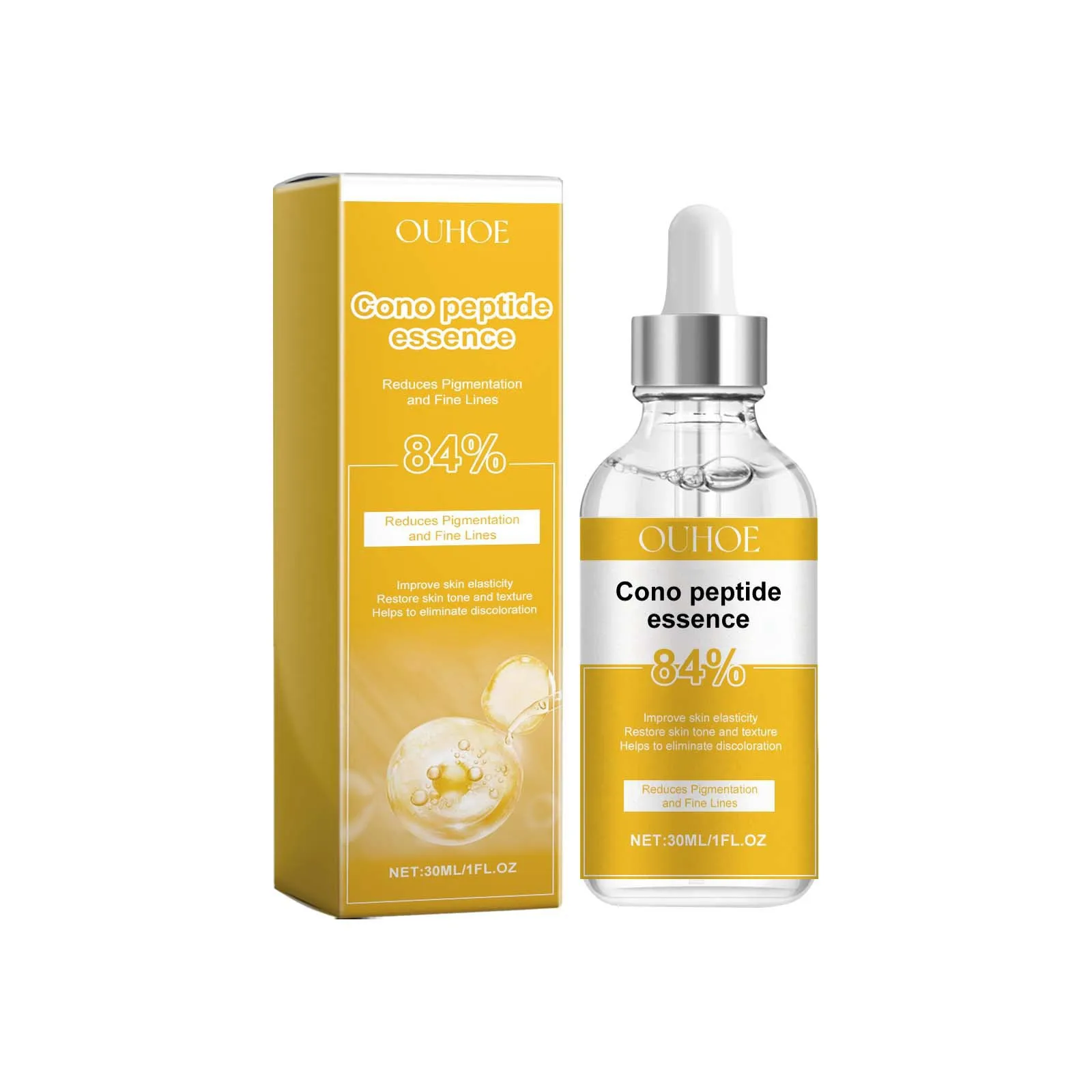 Cono Peptide Essence Éclaircir Les Rides Fines Lignes Lifting Raffermissant Blanchissant Hydratant En Profondeur Éclaircissant Lisse Anti-Âge Sérum