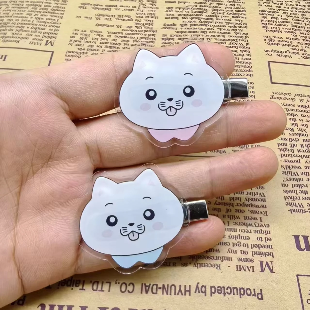 2pcs The Summer Hikaru Died Hairclip Anime Yoshiki Hikaru Cosplay Acrylic Cute Cat Hairpin For Girls Daily Decor Collection Gift view 5
