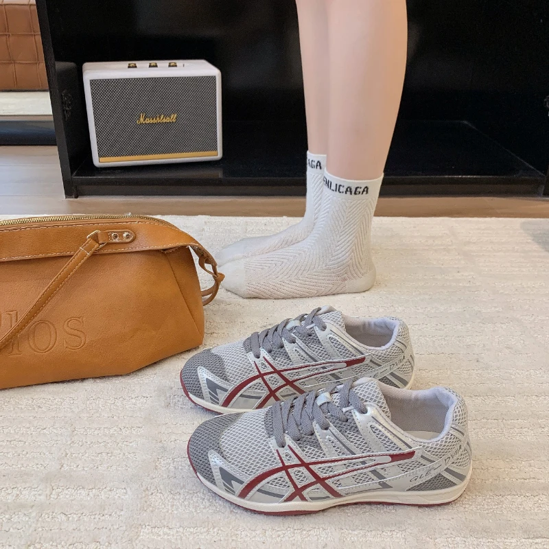 أحذية رياضية شبكية مضادة للانزلاق للركض في الهواء الطلق أحذية رياضية نسائية مريحة تسمح بمرور الهواء أحذية ركض عصرية للمشي للسيدات #6