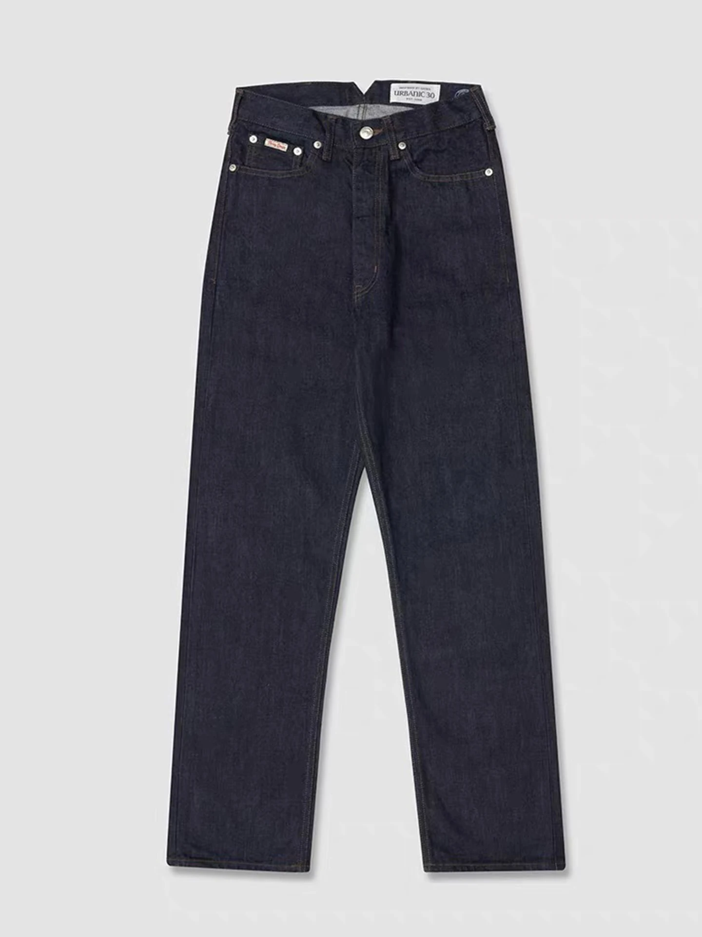 

High Waist Slim Fit Denim Jeans Women's Spring Summer New Style Retro Commute Casual Straight Leg Pants Versatile Long Trousers