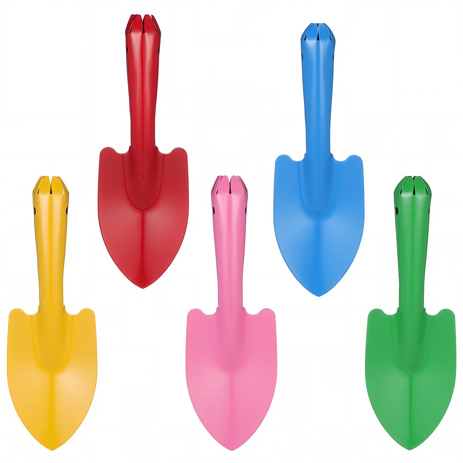 5 قطعة مجموعة أدوات حديقة صغيرة ملونة مجرفة حديد لزراعة الزهور ونباتات داخلية للأطفال والتخييم في الهواء الطلق #4