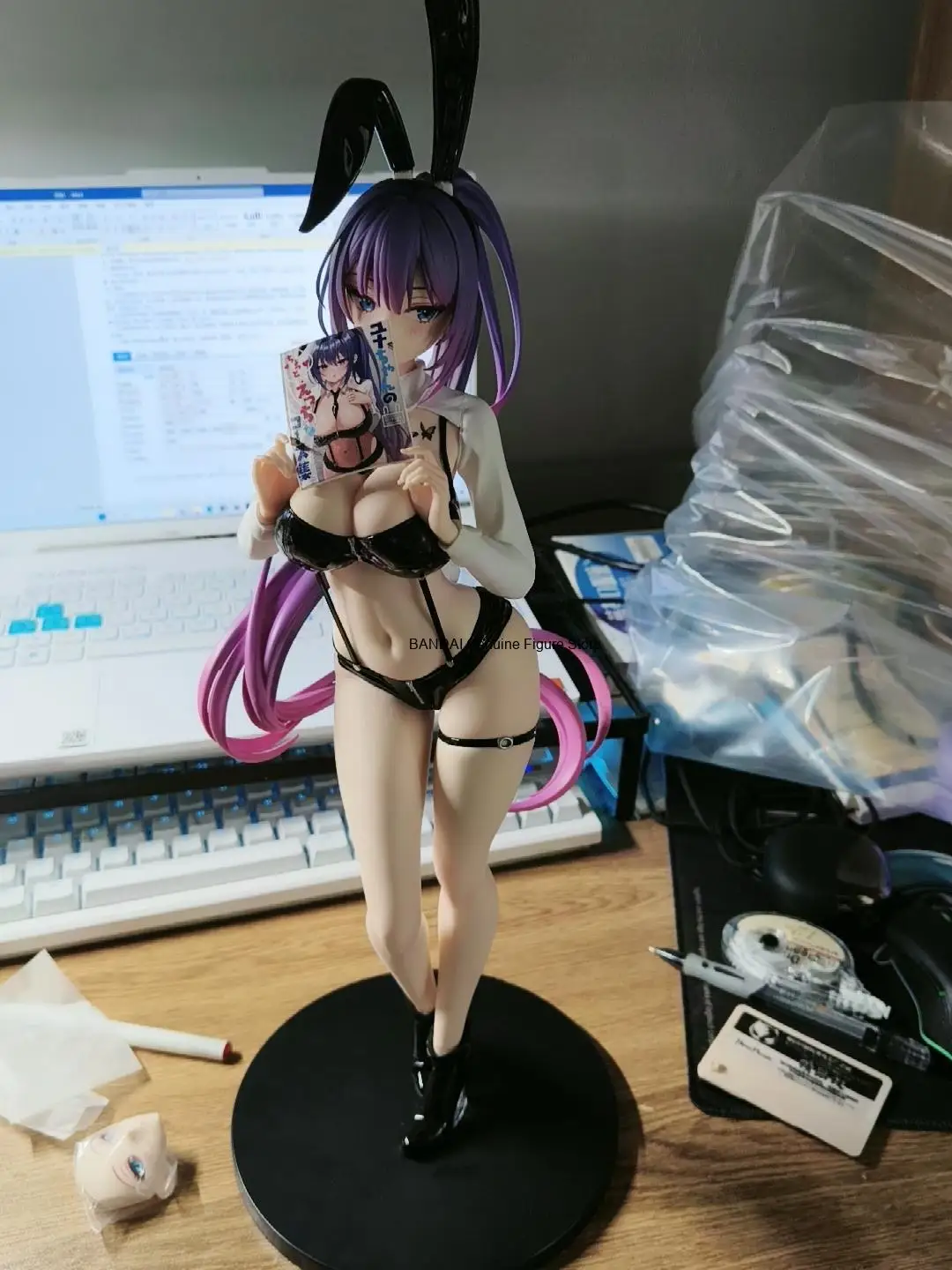 In Stock Bear Society Biya Yuna Standing posture Purple ponytail 1/4 Bunny Girl Nest Rabbit Girl Model Bearpanda Model Toys