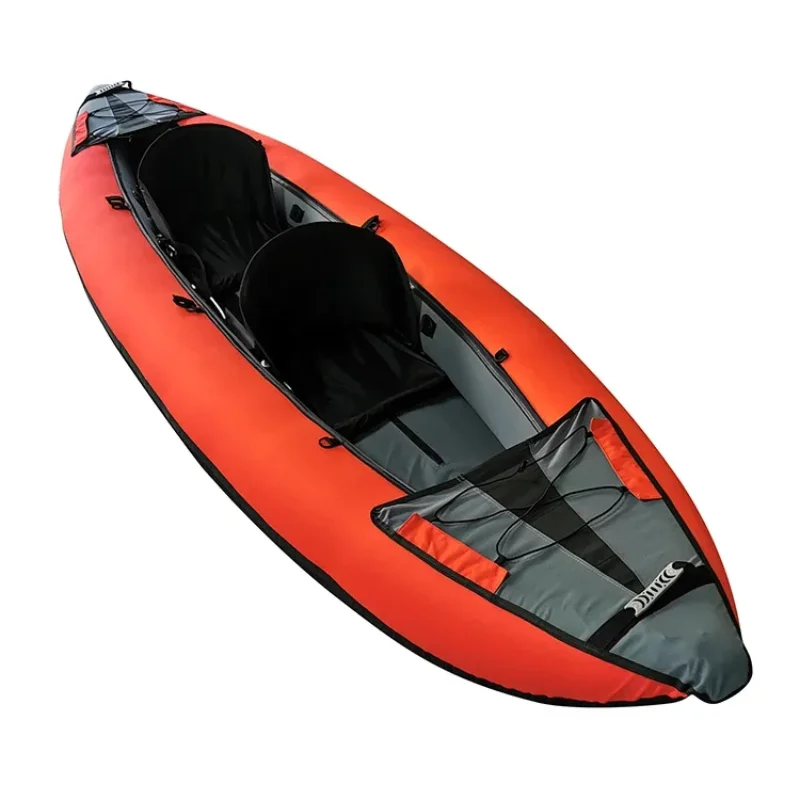 Kayak inflable profesional al aire libre para 2 personas, bote de remos inflable con remo para juegos deportivos