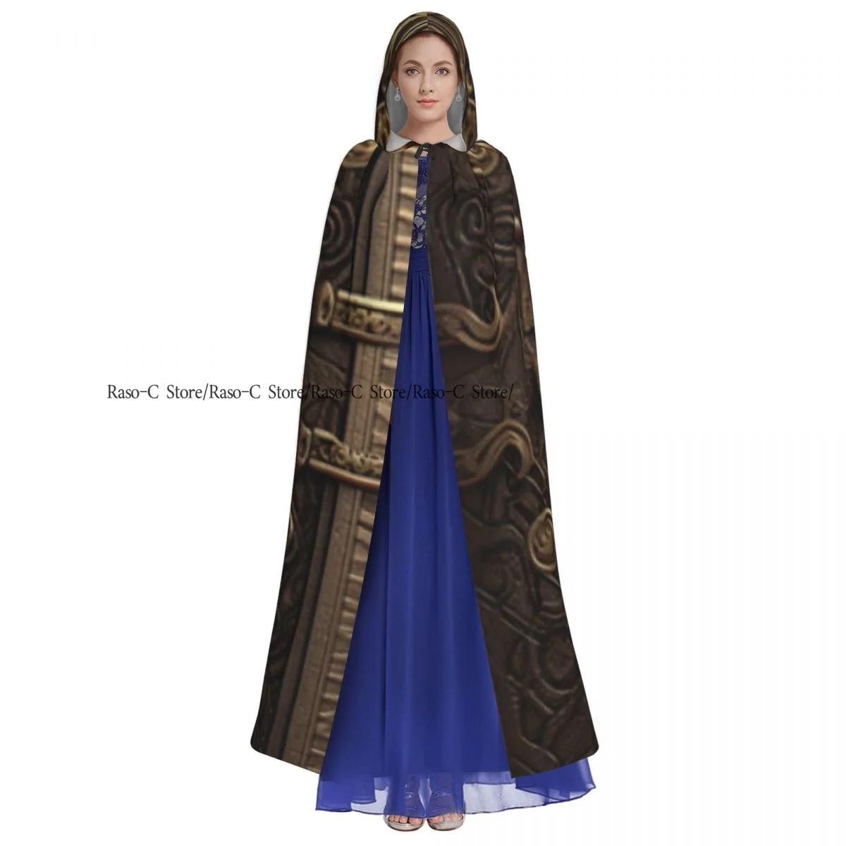 Capa larga con capucha para otoño