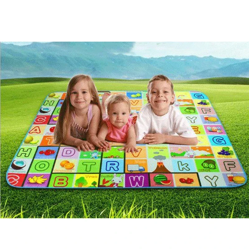 Baby Play Mat Children Picnic Mat Waterproof Outdoor Indoor Carpets Gift Educational Kids Rug Activity Game Gym Toy 120*90cm