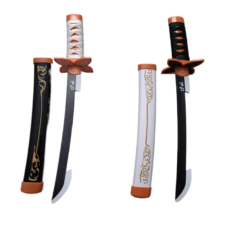 42cm Demon Slayer Kochou Shinobu Anime Plastic Katana Role Play Kimetsu No Yaiba Kamado Tanjirou Sword 16.5inch Model