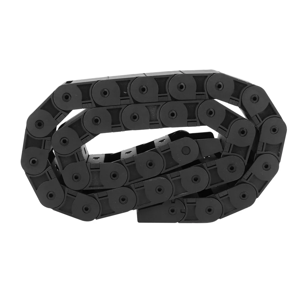 

Nylon Drag Chain, 1 Meter R38 Black Nylon Cable Drag Chain Wire Carrier for 3D Printer CNC Machine 18x50mm