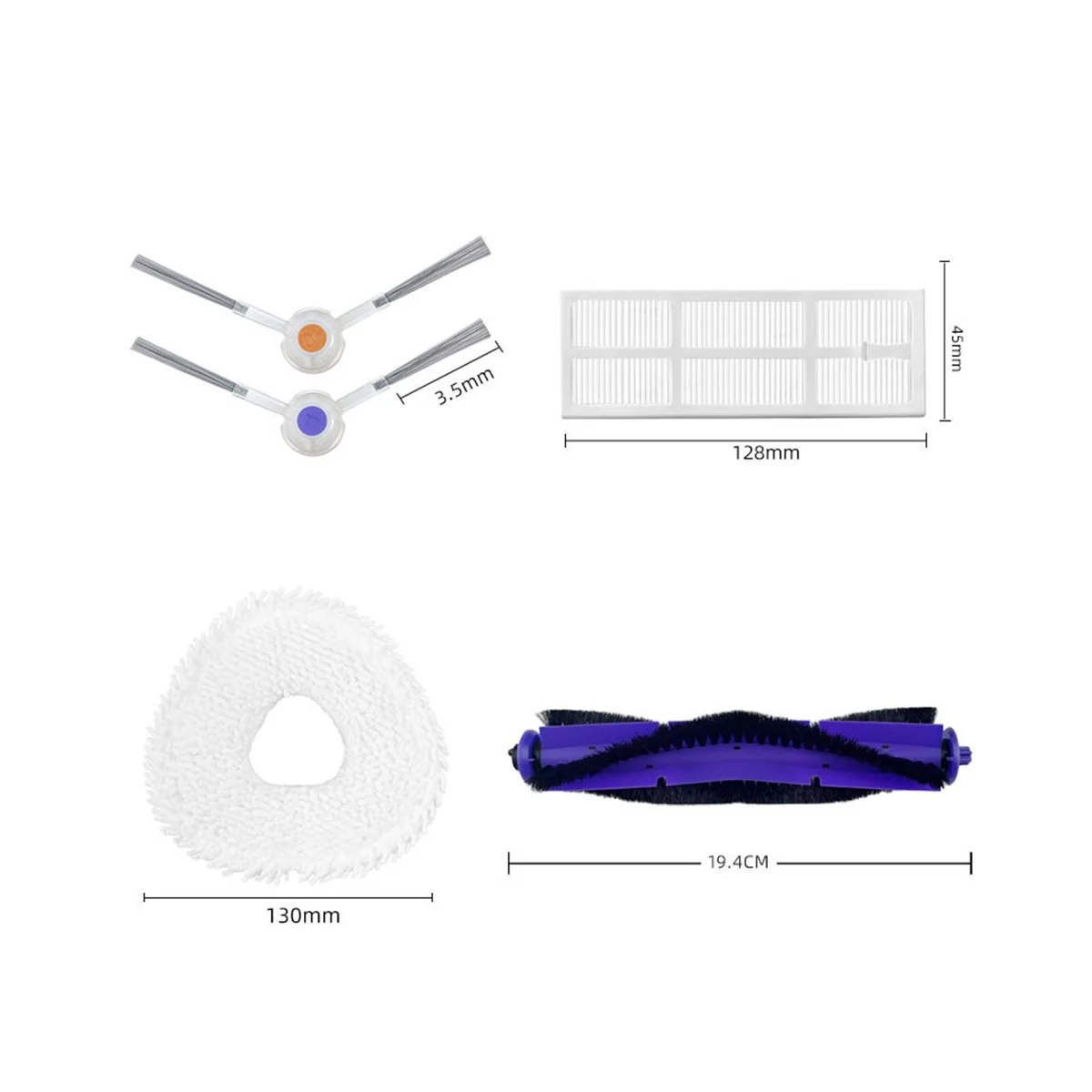 Replacement Parts for Narwal Freo J3 Robot Vacuum Cleaner Spare Parts Accessories