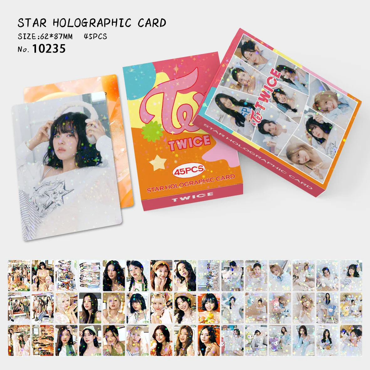 Itzy, Midzy, Kpop Photo Cards, a Box of 45Pcs Laser Cards, High-Definition Photo Cards, Collectibles, Fan Merchandise Albums, Concert Goods, Small Gifts, Holiday Gifts, Decorations
