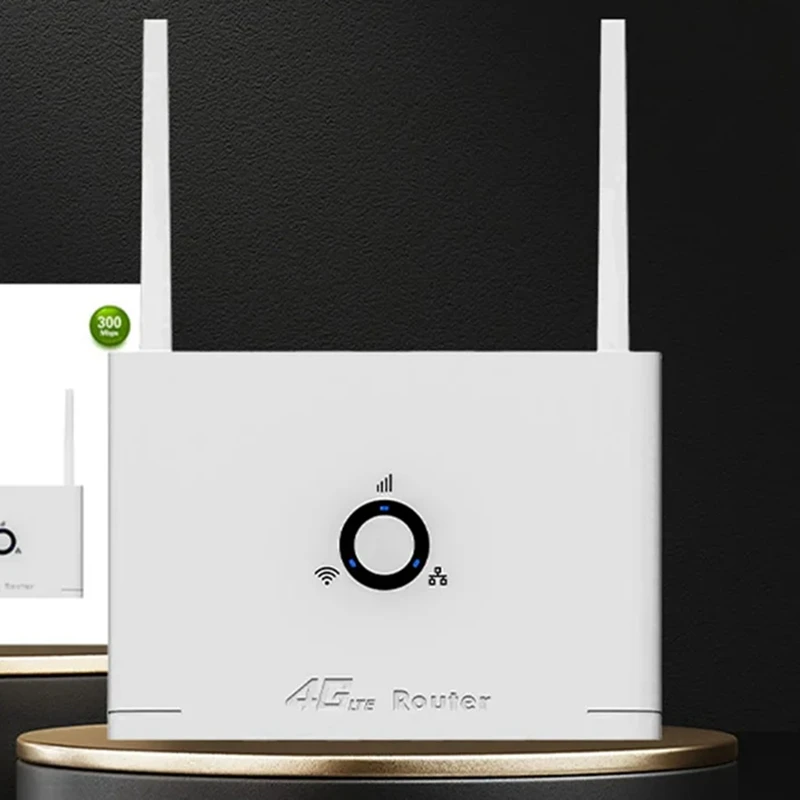 B04B-4G LTE CPE Router 4G SIM Wifi Router 300Mbps Wireless Wifi Hotspot 2 External Antennas 4G SIM Card Router LAN EU Plug
