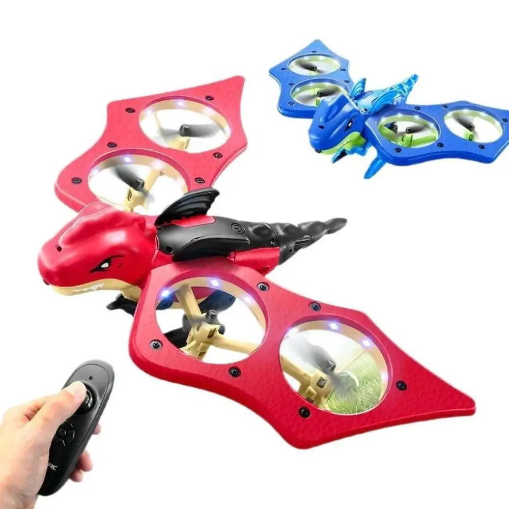 

EPP Foam Dinosaurs RC Plane Gravity Sensing Rechargeable Remote Control Foam Fighter with Light Durable 2.4G Radio Control Plane