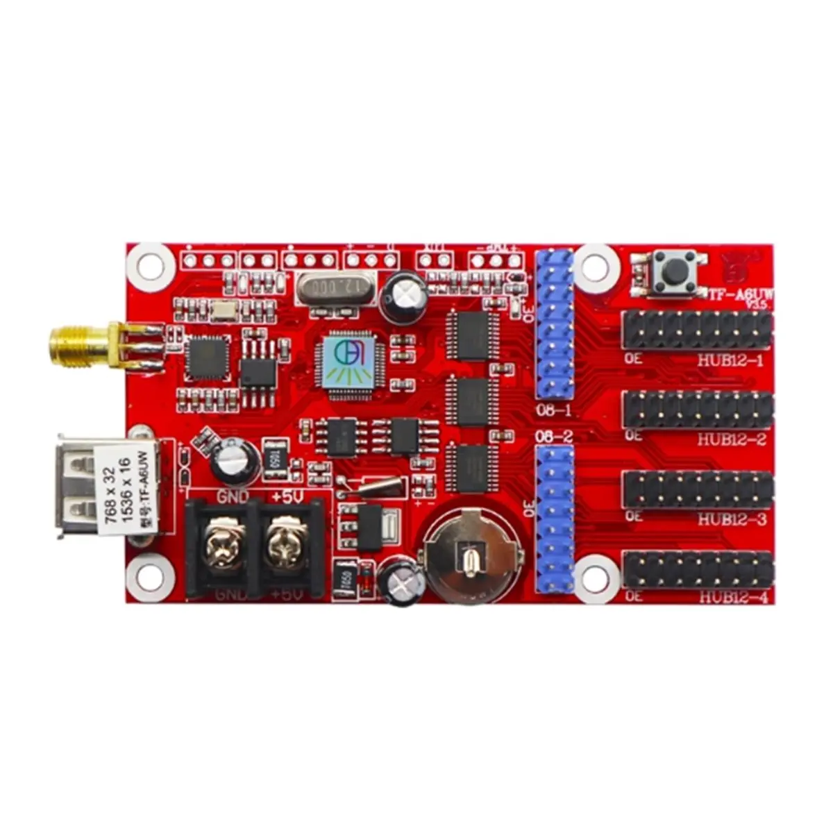 N86R TF-A6UW Wireless Single Color LED Controller P4.75 P10 Monochrome Scrolling Message Sign Card