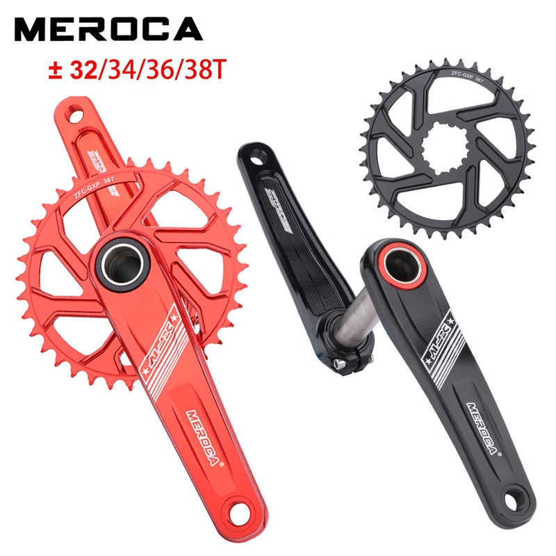 

Шатуны для горного велосипеда, полые интегрированные цепи, шатуны с прямым креплением с ЧПУ и звездочками GXP 32/34/36/38T для XC/AM/MTB