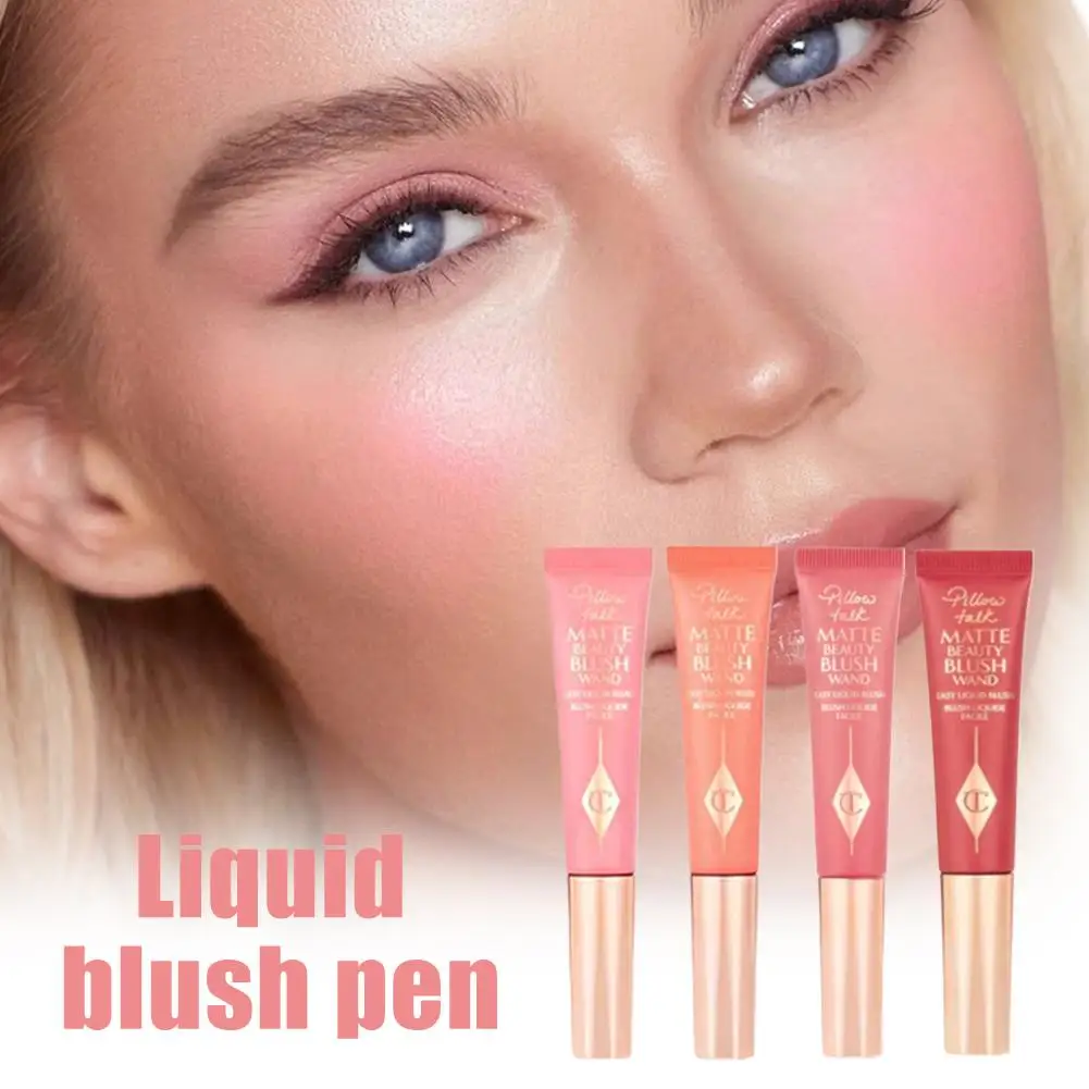 Bacchetta per contorno fard liquido Charlotte Tilbury con applicatore a cuscino Fard opaco in velluto Pigmento per il viso Trucco in crema duraturo