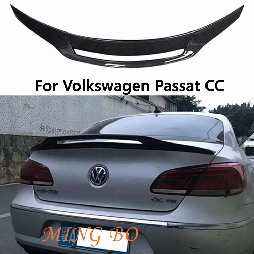 

For Volkswagen Passat CC 2009 2010 2011 2012 2013- 2018 GT Style Carbon Fiber FRP Rear Spoiler Trunk Wing