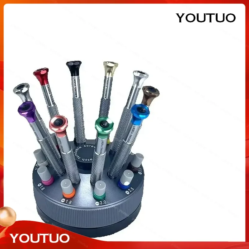 KWONG YUEN Watch Repair Tools Set Precision Screwdriver Kit for Glasses and Small Electronics Maintenance Cross Head