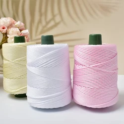 Light-Weight Ice Silk Yarn Ice Hemp Yarn Summer Sun Hat Hand-Woven DIY Hook Bag Cushion Craft Rope Hollow Wool