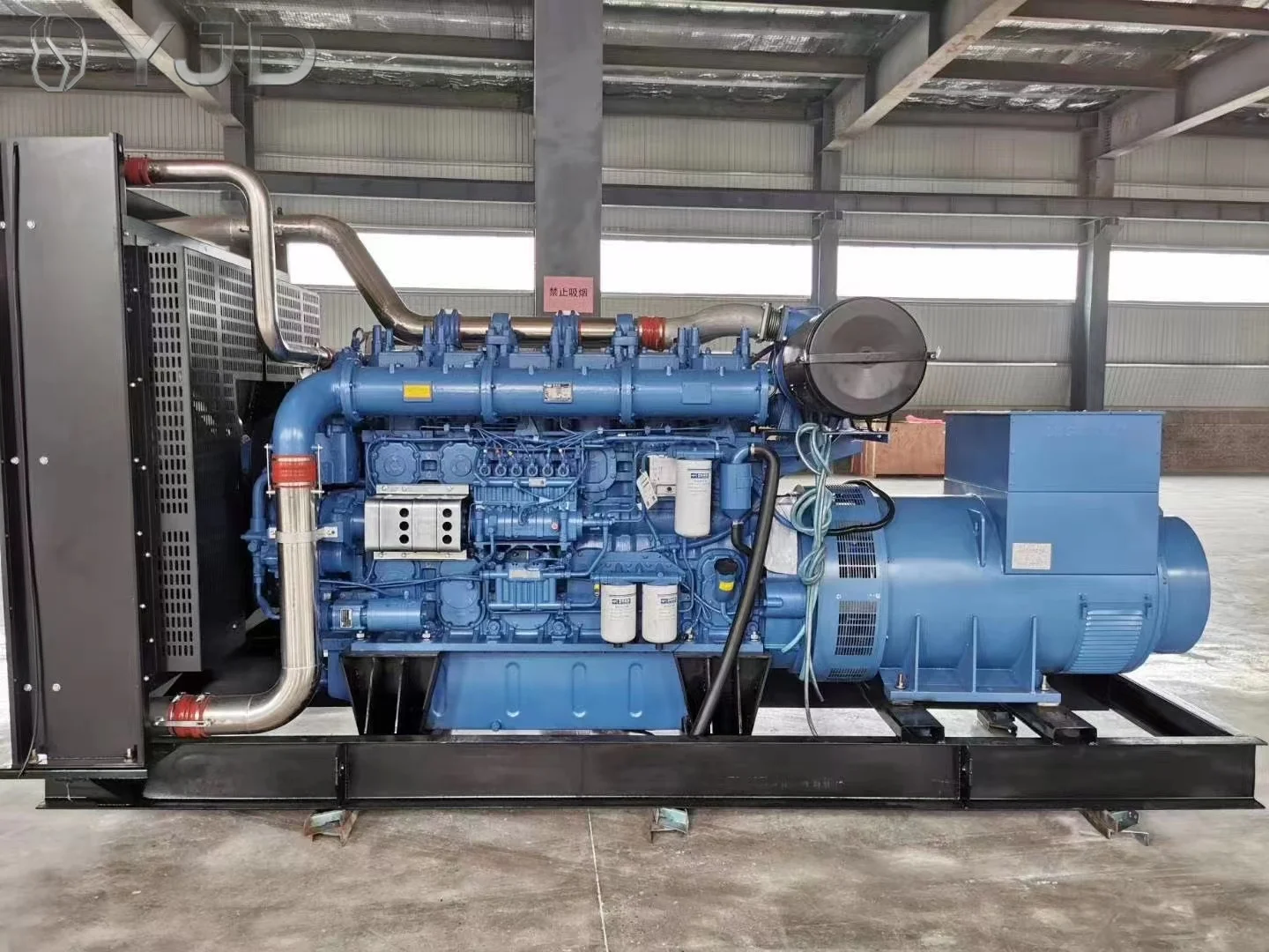 700KW to 2000KW Three Phase 380V 50/60Hz Super Silent Open Frame Auto Start ATS Diesel Generator Set 800 KVA