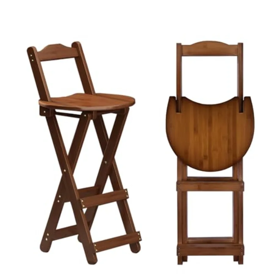 

Folding Bar Stool Kitchen24 inch Folding Kitchen Counter Chair Portable Wooden Bar Stool Outdoor Shop Kitchen Restaurant Coffee