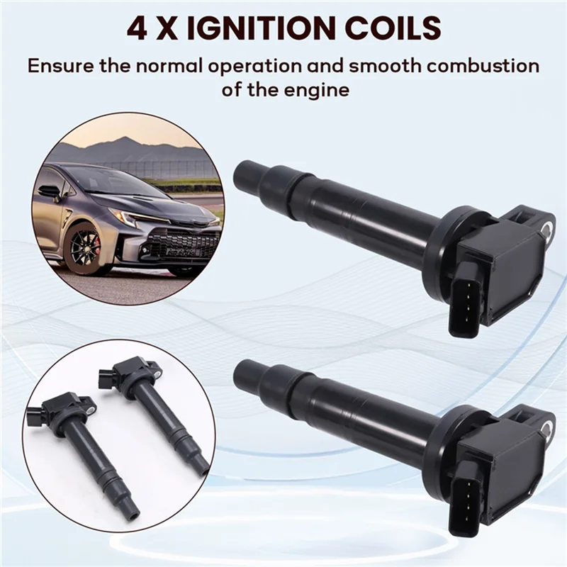 

For Toyota Tacoma 4Runner 4.0L UF495 Compatible 6PCS Ignition Coil Set- Part Numbers 90919-02248 9091902248 90919-02260
