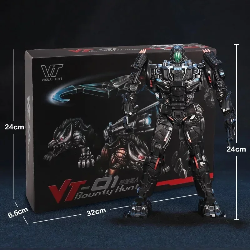 W MAGAZYNIE Transformation VISUAL TOYS VT-01 VT01 VT-01B Bounty Hunter Lockdown with Two Dogs Alloy Metal Action Figure Toy Gift