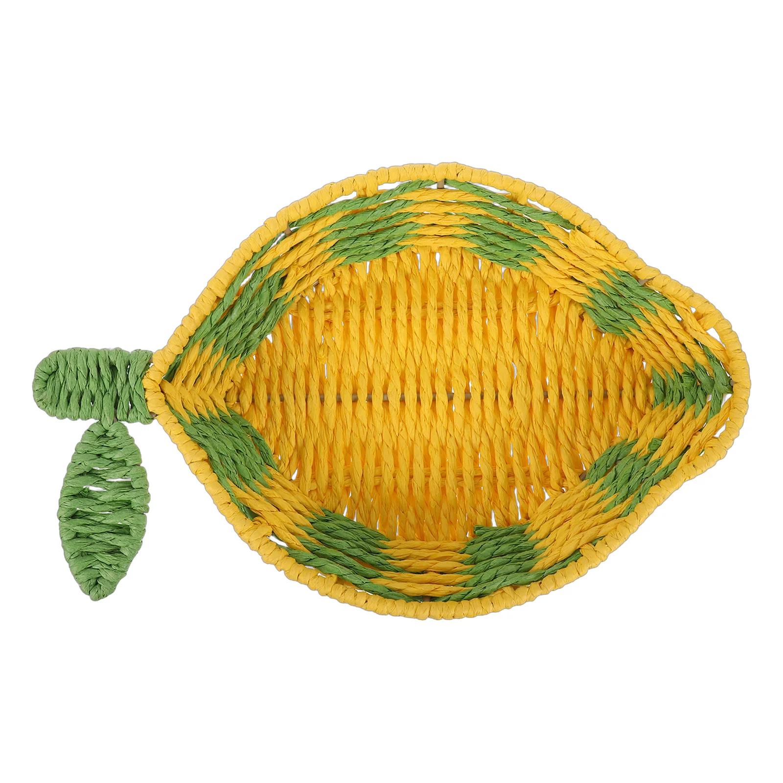 

Woven Produce Basket Handmade Fruit Shaped Bread Storage Kitchen Counter Organizer Vegetable Snack Serving Baskets