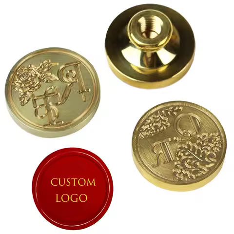 Wedding Logo Customization Seal Wax Stamp Head Your Own Disign Seals Custom Envelop Replaceable Handle Stamp Crafts DIY Seal