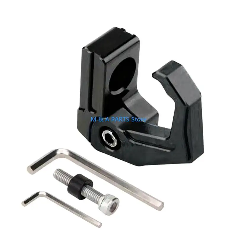 U1JF Quick Release Universal Motorcycle Handlebar Hanger Hook Aluminum Alloy Anti Slip Design For Helmets Shopping Bags