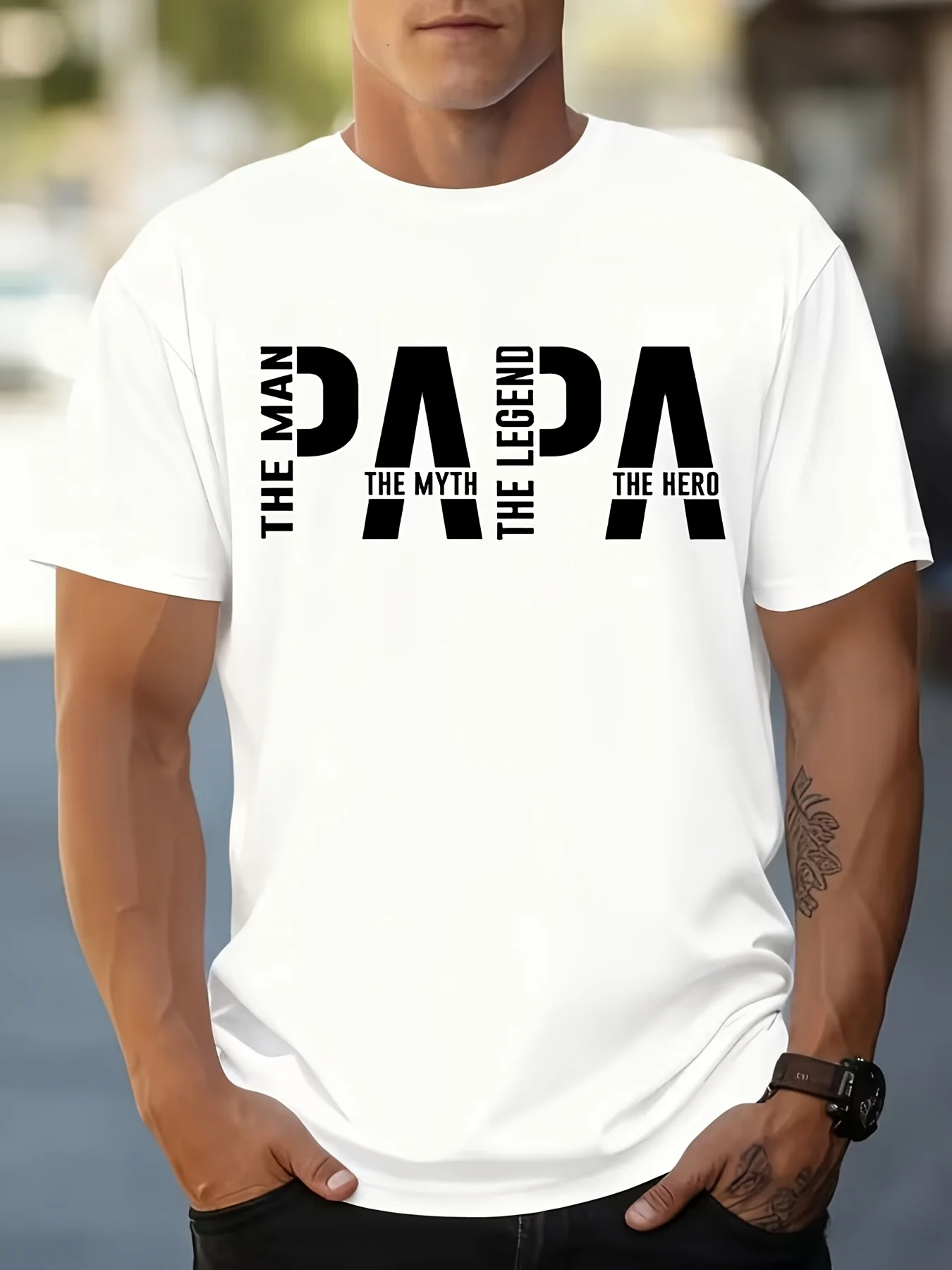 Summer men's 100% cotton comfortable casual T-shirt is suitable for adults to wear when going out on outdoor holidays or outings