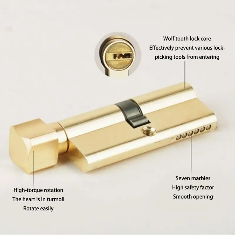 964E Security Door Lever Handle Lock Entry Door Handle with Lock and Key Enduring