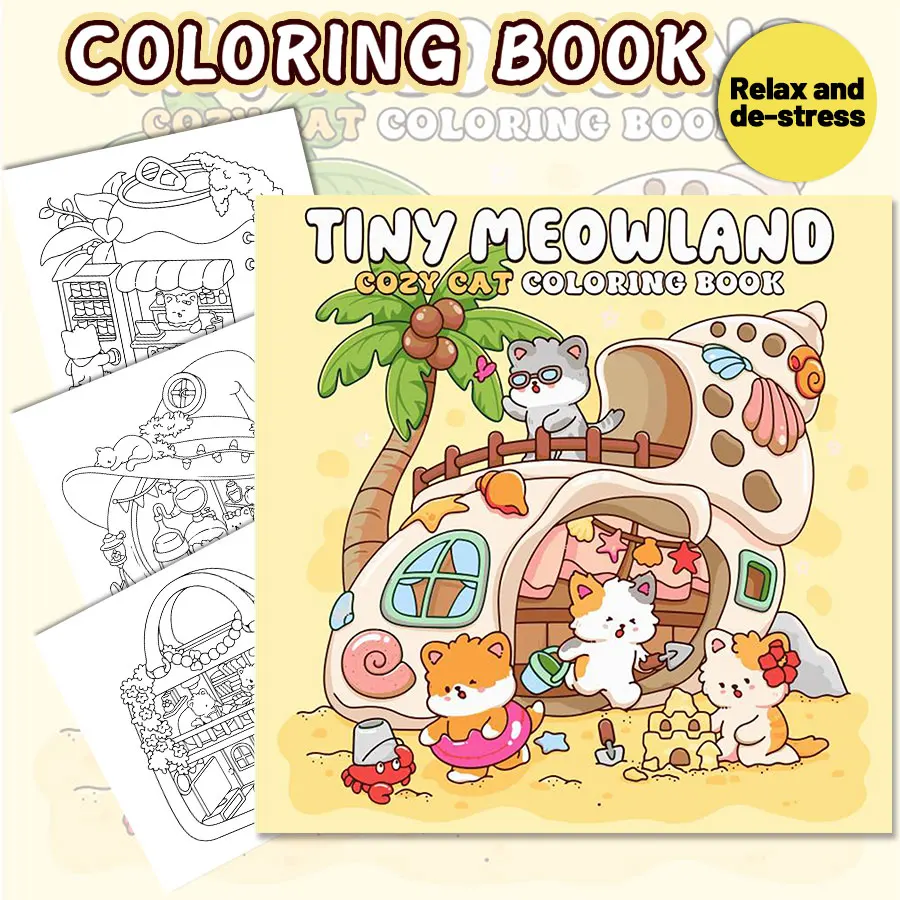 Adult Coloring Books Gentle Daily Adventures, Stress - Relieving Coloring for Family Creativity at Home