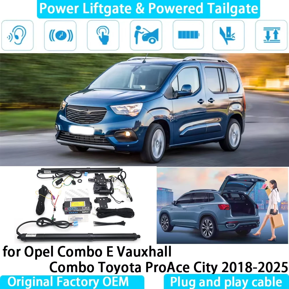 for Opel Combo E Vauxhall Combo Toyota ProAce City Automatic Electric Power Liftgate Powered Tailgate Strut Tail Gate System