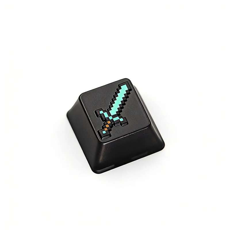 Custom Logo Zinc Aluminum Alloy Metal Embossed Keycap Personalized Game Peripheral for Mechanical Keyboard