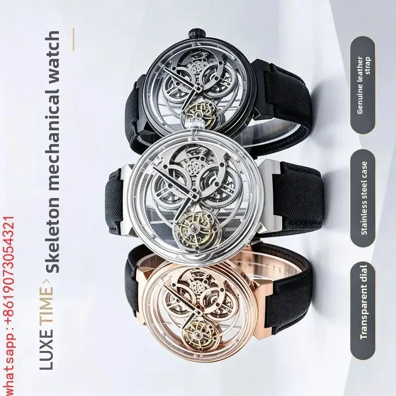 1998 China Cherry Blossom Tianyu Crown Sapphire Case Flying Coaxial Tourbillon Men's Mechanical Watch
