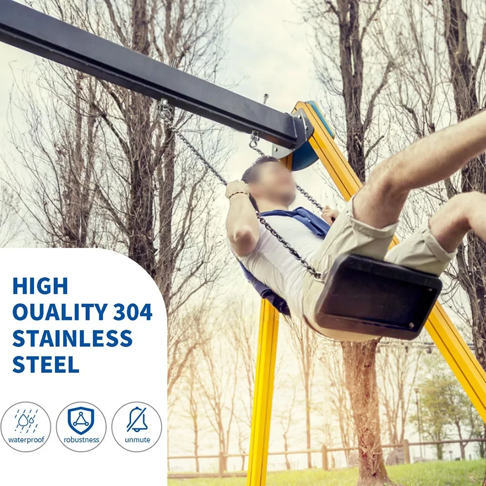 Fitness Training Indoor And Outdoor Activities 304 Stainless Steel Hooks Easy Installation Swing Holder Quiet Swinging