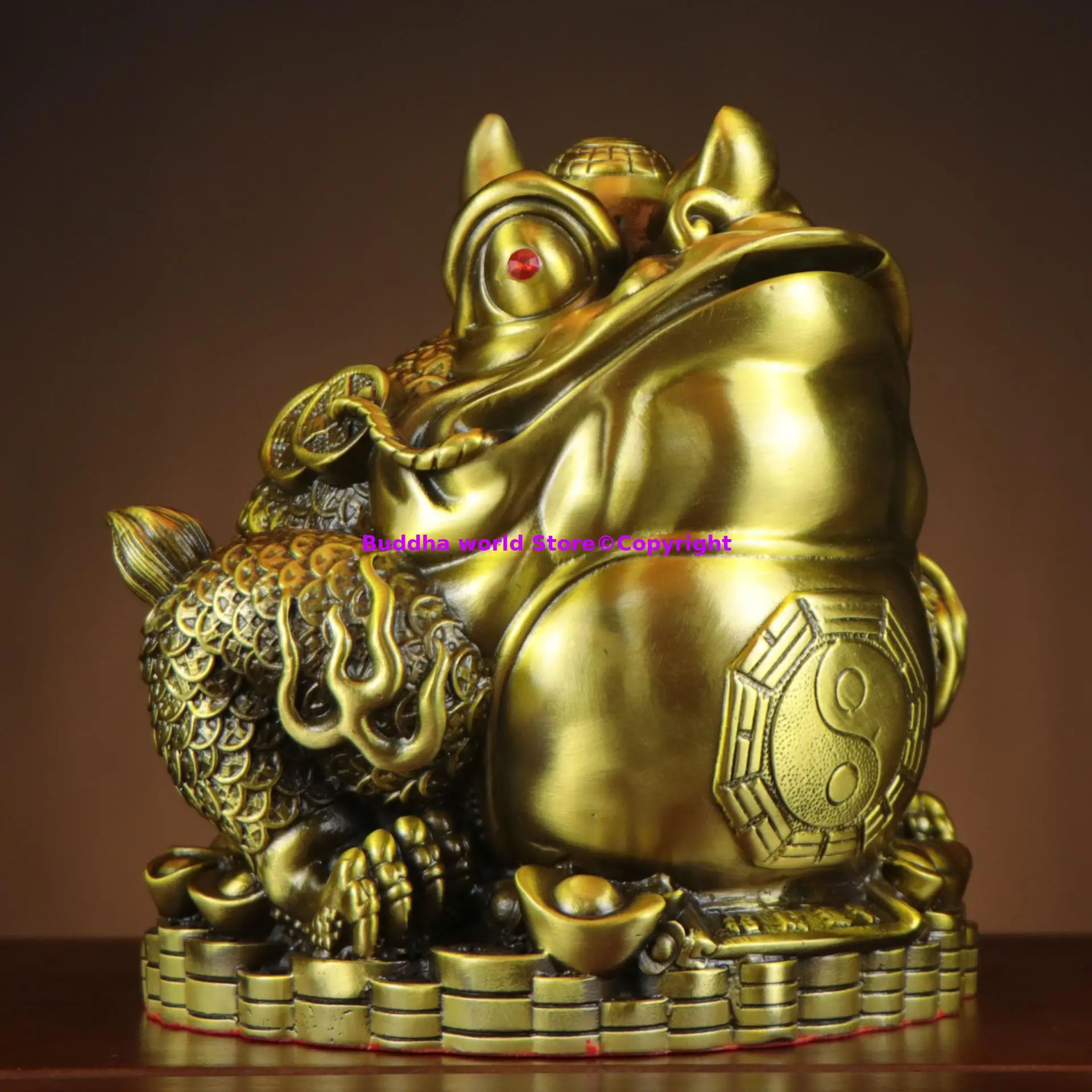 2026 HOME SHOP BOSS office good luck ZHAO CAI JIN CHAN COPPER decorative ornament Bring good luck Recruit wealth Business money