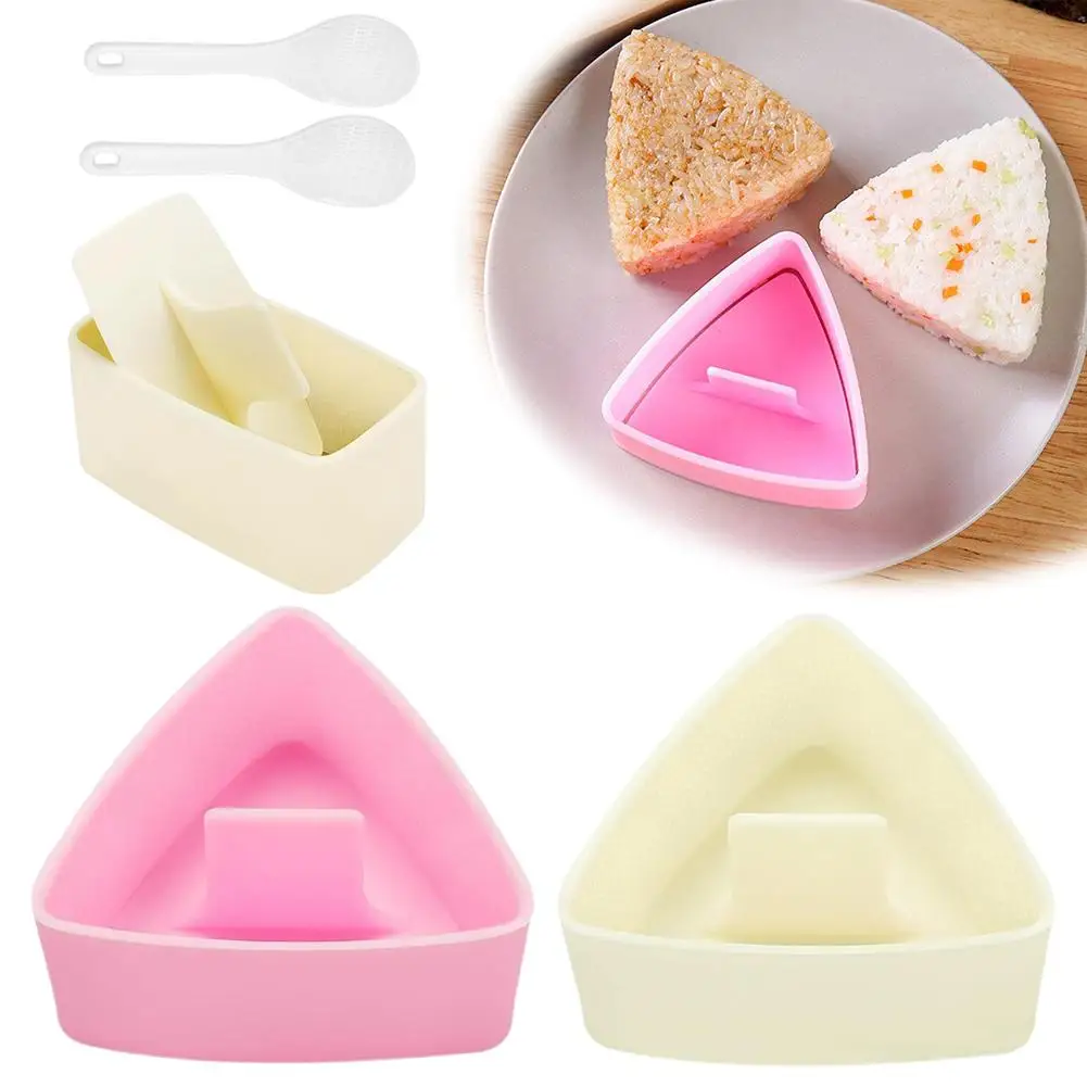 Onigiri sushi fabricante molde kit clássico triângulo arroz bola molde fabricante de sushi molde musubi imprensa molde para criança almoço bento